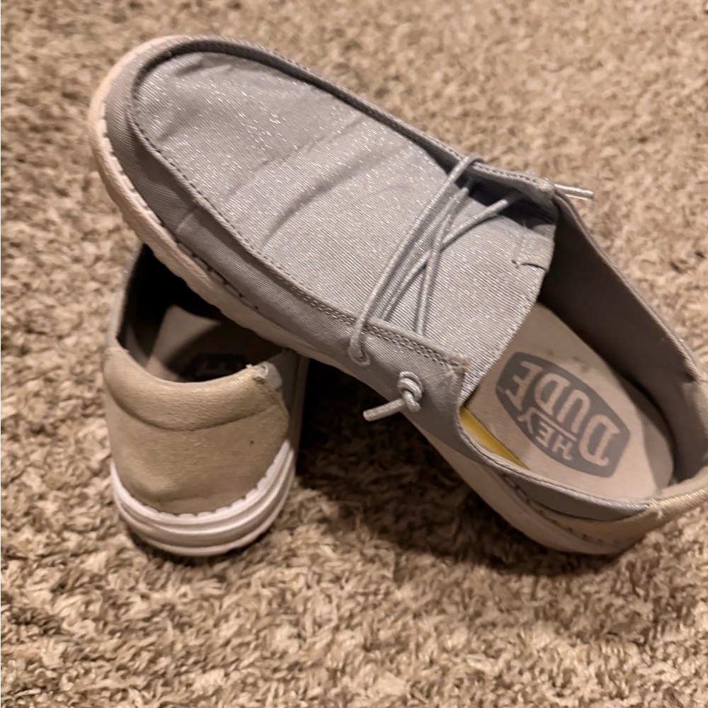 Hey Dude Women's shimmer Wendy canvas shoes